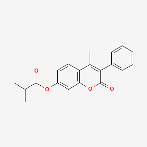 B3000016 4-methyl-2-oxo-3-phenyl-2H-chromen-7-yl 2-methylpropanoate CAS No. 869080-17-1
