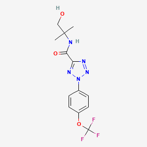 N-(1-hydroxy-2-methylpropan-2-yl)-2-(4-(trifluoromethoxy)phenyl)-2H-tetrazole-5-carboxamide