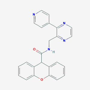 N-{[3-(pyridin-4-yl)pyrazin-2-yl]methyl}-9H-xanthene-9-carboxamide