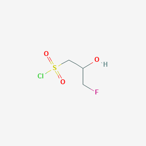 molecular formula C3H6ClFO3S B3000033 3-Fluoro-2-hydroxypropane-1-sulfonyl chloride CAS No. 2225136-07-0