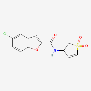 5-chloro-N-(1,1-dioxido-2,3-dihydrothiophen-3-yl)benzofuran-2-carboxamide