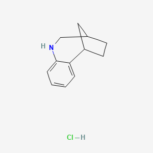 molecular formula C12H16ClN B3000044 8-氮杂三环[8.2.1.02,7]十三-2,4,6-三烯；盐酸盐 CAS No. 2402839-52-3