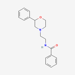 molecular formula C19H22N2O2 B3000050 N-(2-(2-phenylmorpholino)ethyl)benzamide CAS No. 954245-95-5