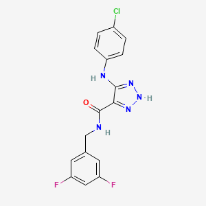 5-((4-chlorophenyl)amino)-N-(3,5-difluorobenzyl)-1H-1,2,3-triazole-4-carboxamide