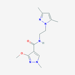 N-[2-(3,5-dimethylpyrazol-1-yl)ethyl]-3-methoxy-1-methylpyrazole-4-carboxamide