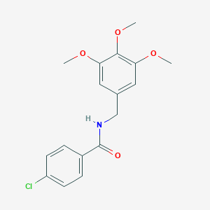 molecular formula C17H18ClNO4 B300007 4-chloro-N-(3,4,5-trimethoxybenzyl)benzamide 