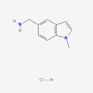 molecular formula C10H13ClN2 B3000070 (1-Methylindol-5-yl)methanamine;hydrochloride CAS No. 2445790-59-8