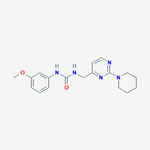 1-(3-Methoxyphenyl)-3-((2-(piperidin-1-yl)pyrimidin-4-yl)methyl)urea