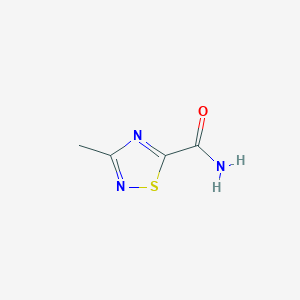 molecular formula C4H5N3OS B3000080 3-Methyl-1,2,4-thiadiazole-5-carboxamide CAS No. 1448078-67-8