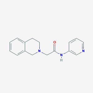 molecular formula C16H17N3O B3000083 2-(3,4-dihydroisoquinolin-2(1H)-yl)-N-(pyridin-3-yl)acetamide CAS No. 2180010-83-5