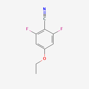 molecular formula C9H7F2NO B3000093 4-乙氧基-2,6-二氟苯甲腈 CAS No. 916483-58-4