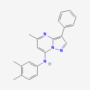 N-(3,4-dimethylphenyl)-5-methyl-3-phenylpyrazolo[1,5-a]pyrimidin-7-amine