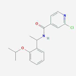 2-chloro-N-{1-[2-(propan-2-yloxy)phenyl]ethyl}pyridine-4-carboxamide