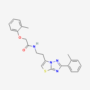 N-(2-(2-(o-tolyl)thiazolo[3,2-b][1,2,4]triazol-6-yl)ethyl)-2-(o-tolyloxy)acetamide