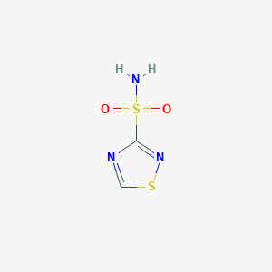 molecular formula C2H3N3O2S2 B3000106 1,2,4-Thiadiazole-3-sulfonamide CAS No. 1315367-13-5