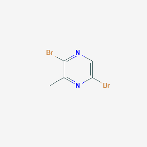 molecular formula C5H4Br2N2 B3000108 2,5-Dibromo-3-methylpyrazine CAS No. 1260672-37-4
