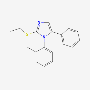 2-(ethylthio)-5-phenyl-1-(o-tolyl)-1H-imidazole