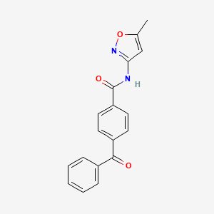4-benzoyl-N-(5-methyl-1,2-oxazol-3-yl)benzamide