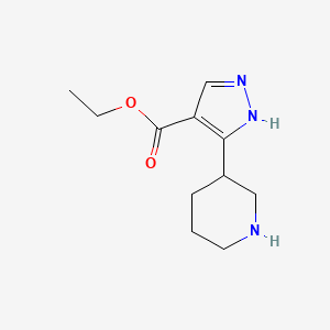 Ethyl 5-piperidin-3-yl-1H-pyrazole-4-carboxylate