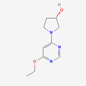 molecular formula C10H15N3O2 B3000135 (S)-1-(6-乙氧基嘧啶-4-基)吡咯烷-3-醇 CAS No. 1354011-84-9