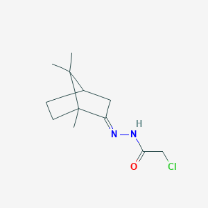 molecular formula C12H19ClN2O B3000138 2-氯-N'-{1,7,7-三甲基双环[2.2.1]庚烷-2-亚甲基}乙酰肼 CAS No. 568598-72-1