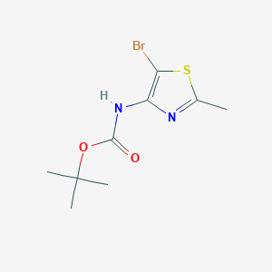 molecular formula C9H13BrN2O2S B3000140 4-(Boc-amino)-5-bromo-2-methylthiazole CAS No. 2253621-15-5