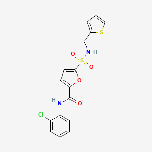 N-(2-chlorophenyl)-5-(N-(thiophen-2-ylmethyl)sulfamoyl)furan-2-carboxamide