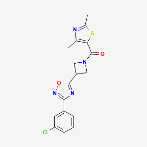 (3-(3-(3-Chlorophenyl)-1,2,4-oxadiazol-5-yl)azetidin-1-yl)(2,4-dimethylthiazol-5-yl)methanone