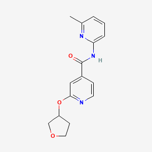 molecular formula C16H17N3O3 B3000160 N-(6-methylpyridin-2-yl)-2-((tetrahydrofuran-3-yl)oxy)isonicotinamide CAS No. 1903183-06-1