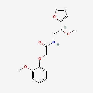 N-(2-(furan-2-yl)-2-methoxyethyl)-2-(2-methoxyphenoxy)acetamide