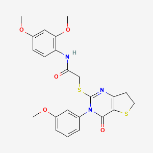 N-(2,4-dimethoxyphenyl)-2-((3-(3-methoxyphenyl)-4-oxo-3,4,6,7-tetrahydrothieno[3,2-d]pyrimidin-2-yl)thio)acetamide