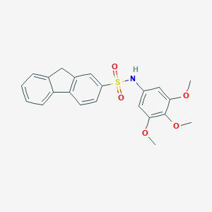 molecular formula C22H21NO5S B300019 N-(3,4,5-trimethoxyphenyl)-9H-fluorene-2-sulfonamide 