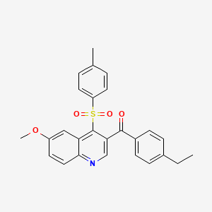 (4-Ethylphenyl)(6-methoxy-4-tosylquinolin-3-yl)methanone