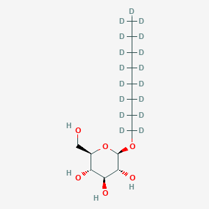 molecular formula C14H28O6 B3000204 β-D-葡萄糖吡喃苷，辛基-d17(9ci) CAS No. 129522-81-2