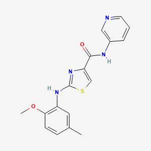2-((2-methoxy-5-methylphenyl)amino)-N-(pyridin-3-yl)thiazole-4-carboxamide