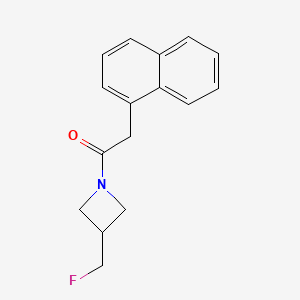 molecular formula C16H16FNO B3000222 1-(3-(Fluoromethyl)azetidin-1-yl)-2-(naphthalen-1-yl)ethanone CAS No. 2034559-73-2
