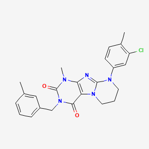 9-(3-chloro-4-methylphenyl)-1-methyl-3-(3-methylbenzyl)-6,7,8,9-tetrahydropyrimido[2,1-f]purine-2,4(1H,3H)-dione