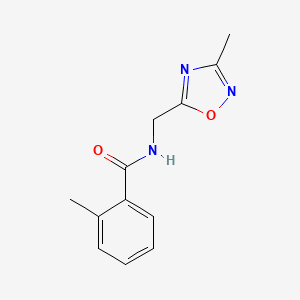 2-methyl-N-[(3-methyl-1,2,4-oxadiazol-5-yl)methyl]benzamide