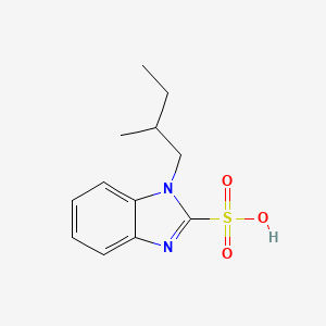 molecular formula C12H16N2O3S B3000239 1-(2-Methylbutyl)benzimidazole-2-sulfonic acid CAS No. 714260-90-9