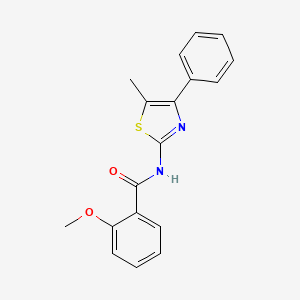 2-methoxy-N-(5-methyl-4-phenyl-1,3-thiazol-2-yl)benzamide