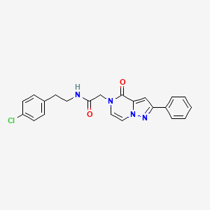 N-(4-chlorophenethyl)-2-(4-oxo-2-phenylpyrazolo[1,5-a]pyrazin-5(4H)-yl)acetamide