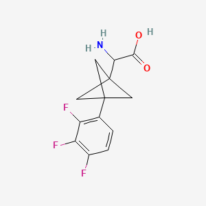 molecular formula C13H12F3NO2 B3000268 2-Amino-2-[3-(2,3,4-trifluorophenyl)-1-bicyclo[1.1.1]pentanyl]acetic acid CAS No. 2287265-88-5