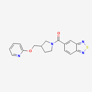 5-{3-[(pyridin-2-yloxy)methyl]pyrrolidine-1-carbonyl}-2,1,3-benzothiadiazole