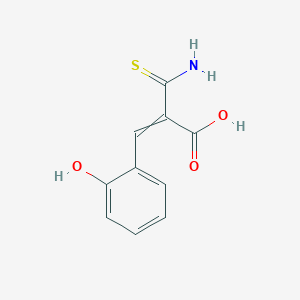 molecular formula C10H9NO3S B3000274 2-Carbamothioyl-3-(2-hydroxyphenyl)prop-2-enoic acid CAS No. 851288-83-0