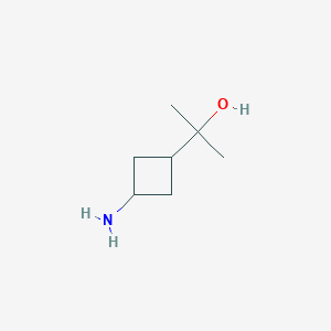 molecular formula C7H15NO B3000276 2-(3-Aminocyclobutyl)propan-2-ol CAS No. 1609546-13-5