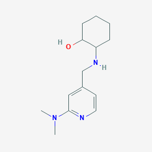 molecular formula C14H23N3O B3000282 2-(((2-(Dimethylamino)pyridin-4-yl)methyl)amino)cyclohexan-1-ol CAS No. 2309307-78-4