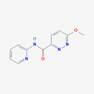 molecular formula C11H10N4O2 B3000284 6-methoxy-N-(pyridin-2-yl)pyridazine-3-carboxamide CAS No. 1251687-10-1