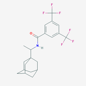 molecular formula C21H23F6NO B300029 N-[1-(1-adamantyl)ethyl]-3,5-bis(trifluoromethyl)benzamide 