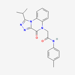 2-(1-isopropyl-4-oxo[1,2,4]triazolo[4,3-a]quinoxalin-5(4H)-yl)-N-(4-methylphenyl)acetamide