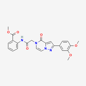 methyl 2-({[2-(3,4-dimethoxyphenyl)-4-oxopyrazolo[1,5-a]pyrazin-5(4H)-yl]acetyl}amino)benzoate